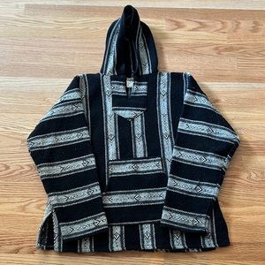 Mexican Baja Hoodie, Jerga Surf Poncho, Jumper sweater